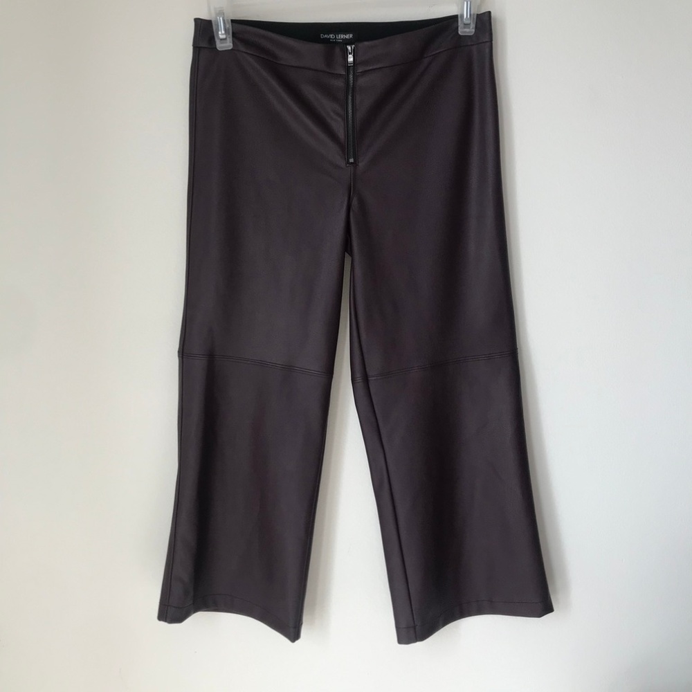 David Lerner Purple Patent Leather Pants